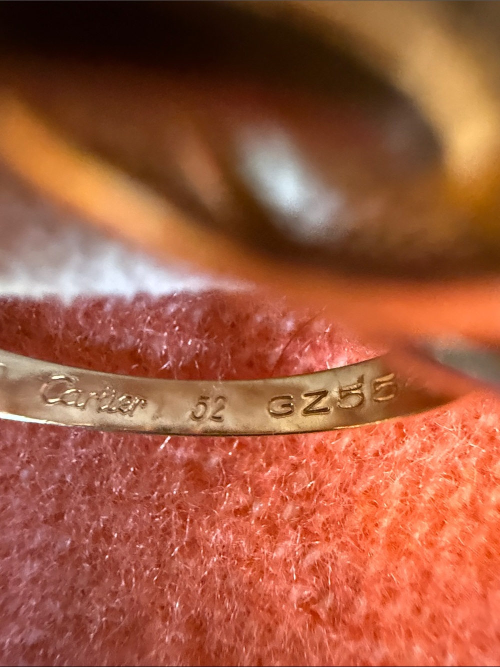 Vintage Cartier Trinity Ring 18K Tri-Gold with Certificate 1992 Size 5 1/2-6 - Picture 5 of 12